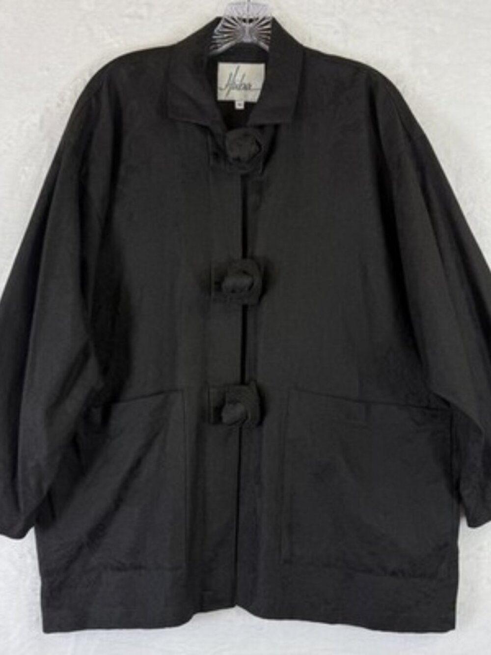 Huba Jacket Medium Lagenlook Artsy Avant Garde Art To Wear Women Vintage